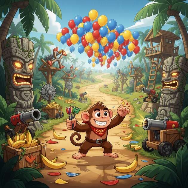 Bloons Tower Defense Frenzy - Jabali AI Poster