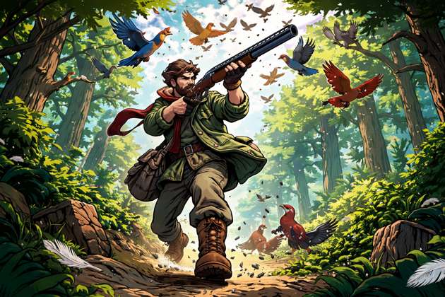 Forest Bird Hunter - Jabali AI Poster
