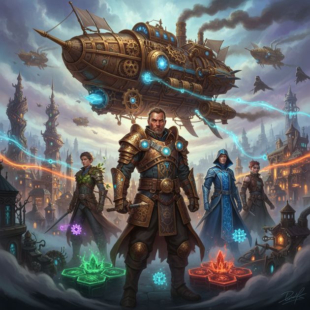 Steamforged Dominion - Jabali AI Poster