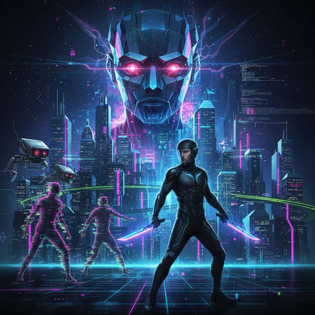 Neon Refract: Uprising - Jabali AI Poster