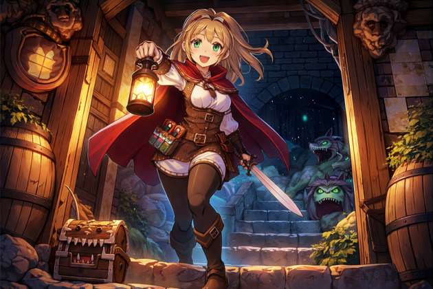 Dungeon Alemaid - Jabali AI Poster