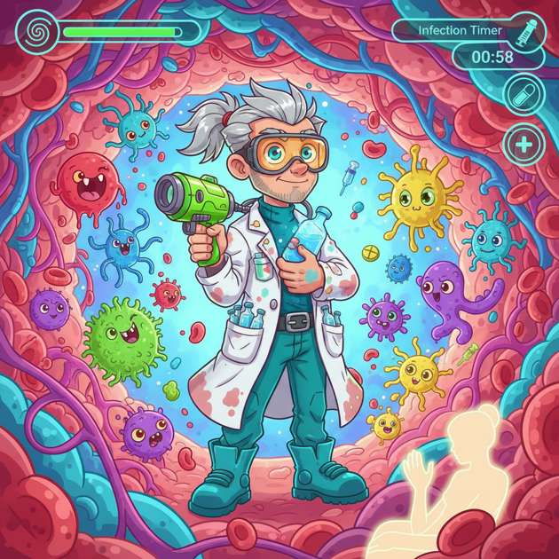 Microbial Heart: Cure Quest - Jabali AI Poster