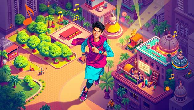 Raga City Groove - Jabali AI Poster