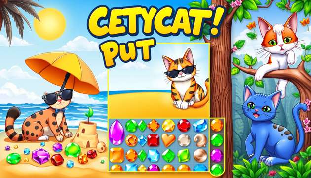 Purrfect Puzzle Adventure - Jabali AI Poster