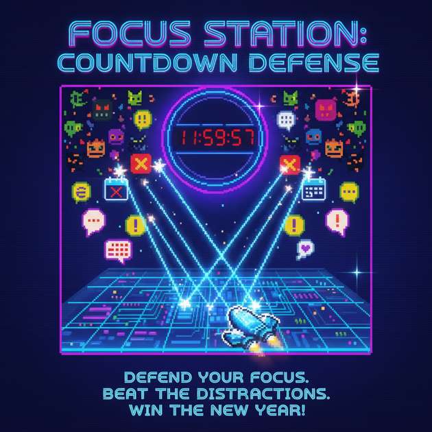 Focus Station: Countdown Defense - Fixed Shooter Arcade by Jabali AI