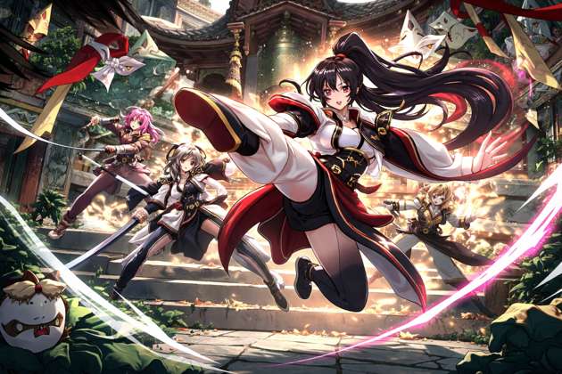 Xinzou Temple Fighters - Jabali AI Poster