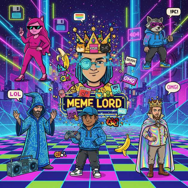 Neon Meme Vault - Jabali AI Poster