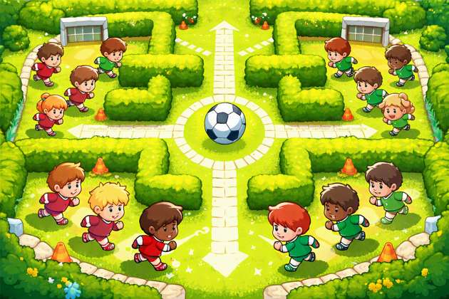 Football Maze Draft - Jabali AI Poster