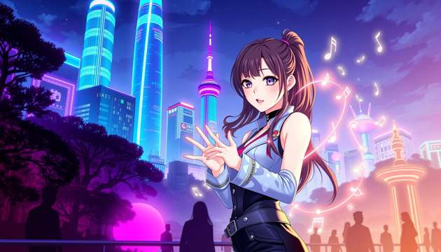 Neon Sync: Seoul Stardust - Jabali AI Poster