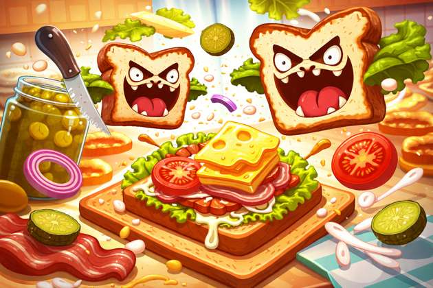 Attack of the Bread Sandwich - Jabali AI Poster