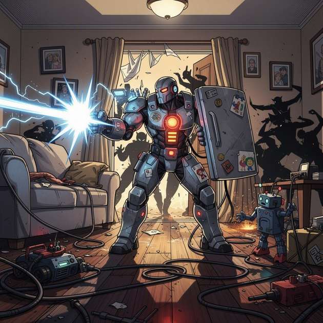 Power Man Home Attack - Jabali AI Poster