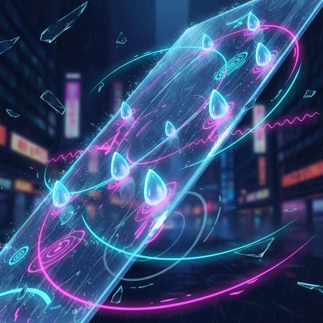 Neon Rainflow - Jabali AI Poster