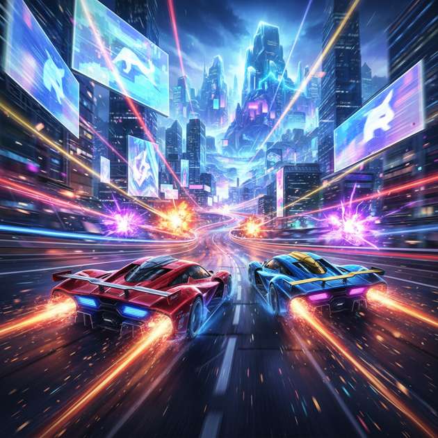 Neon Gear Rivals - Jabali AI Poster
