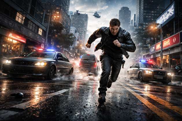 Crime City Chase - Jabali AI Poster