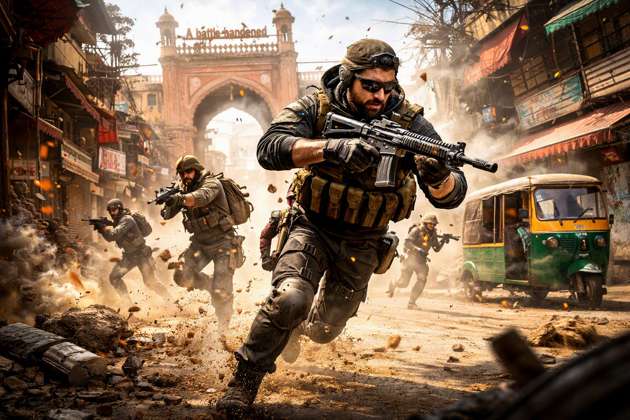 Delhi Red Fire - Jabali AI Poster