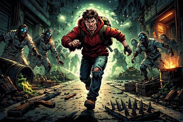Zombie Escape Rush - Jabali AI Poster