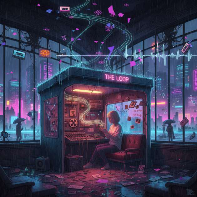 Analog Hearts, Neon Tides - Jabali AI Poster