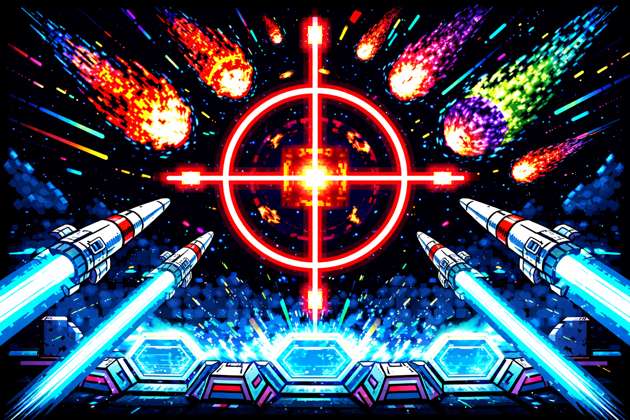 Meteor Shield: Retro Missile Defense - Jabali AI Poster