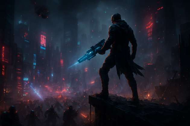 Neon Rebellion - Jabali AI Poster