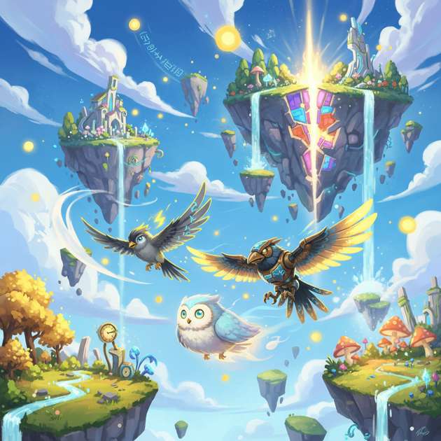 Wings of the Evershift - Jabali AI Poster