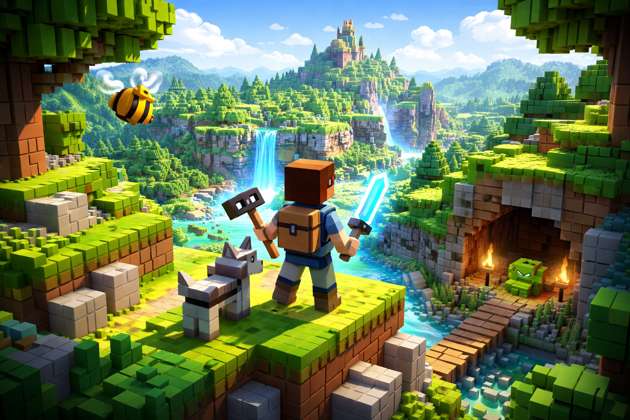 BlockCraft Adventures - Jabali AI Poster
