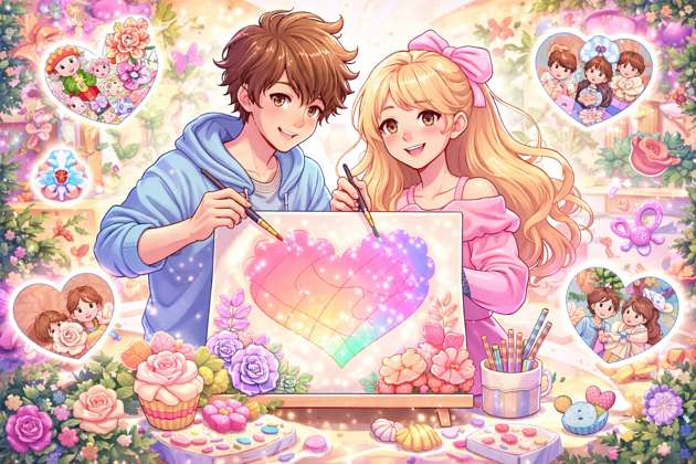 LoveCanvas Hearts - Jabali AI Poster