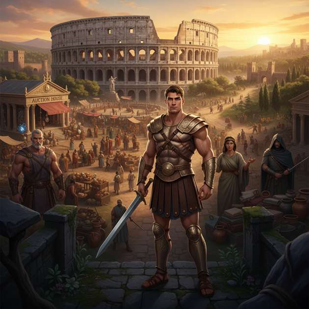 Gladiator's Ascent - Jabali AI Poster