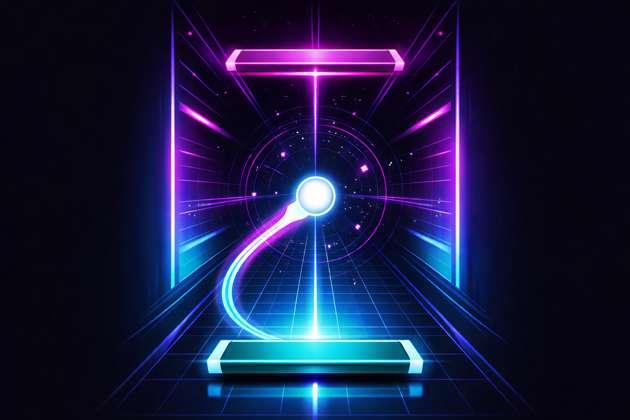 Neon Pong Evolution - Jabali AI Poster