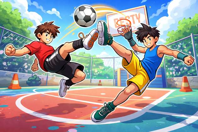 Footbasket Frenzy - Jabali AI Poster