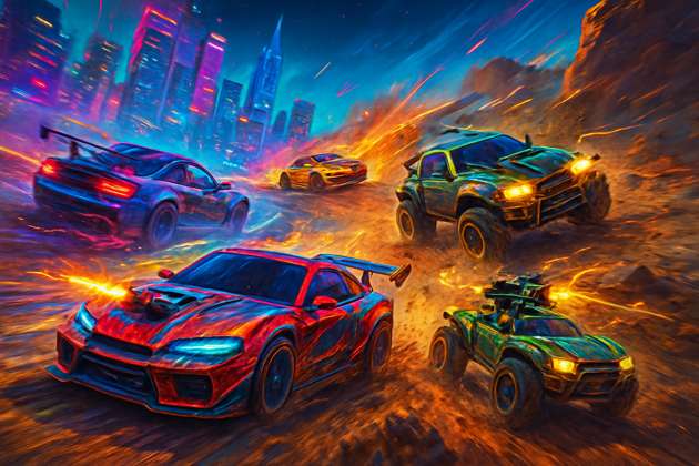 Turbo Rivals: Combat Racing - 3D Racing by Jabali AI