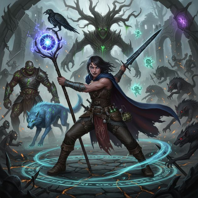 Arcane Arena Survival - Jabali AI Poster