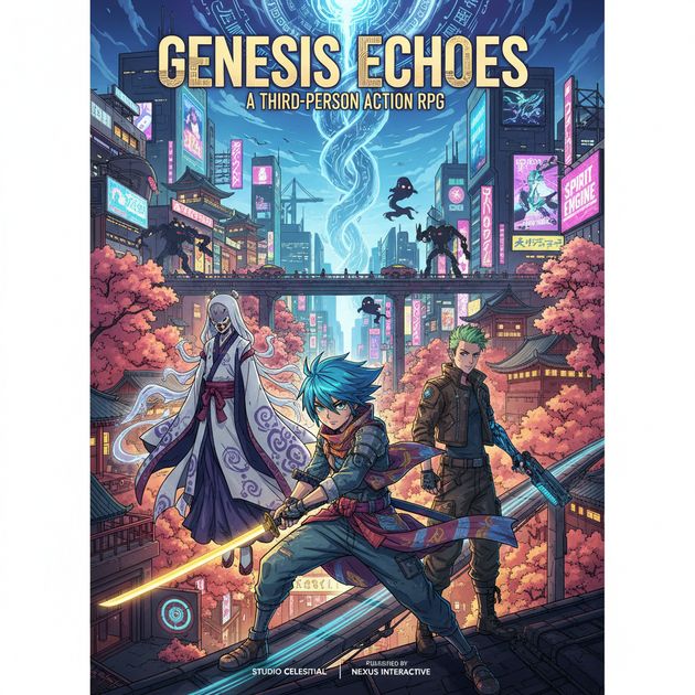 City of Duality - Jabali AI Poster