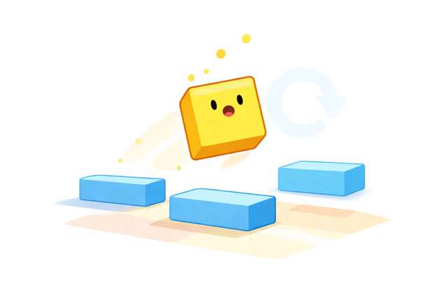 Square Jump Dash - Jabali AI Poster