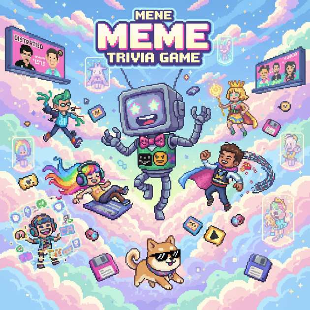 Pixel Meme Quest - Jabali AI Poster