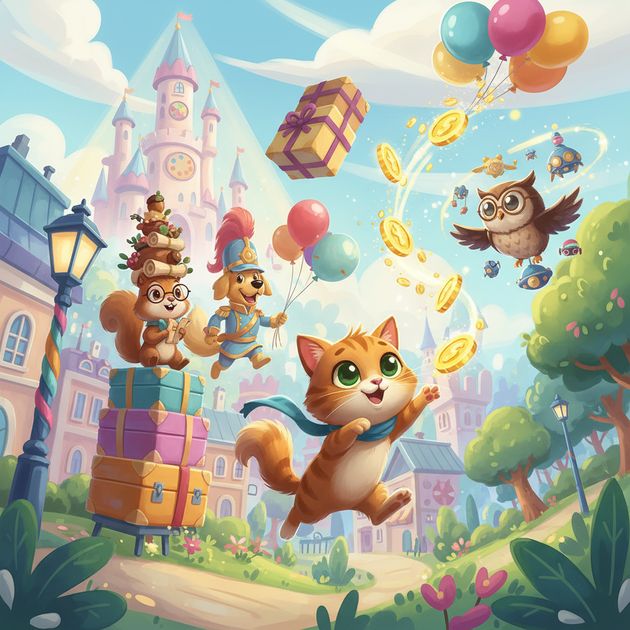 Whiskers' Coin Dash - Jabali AI Poster