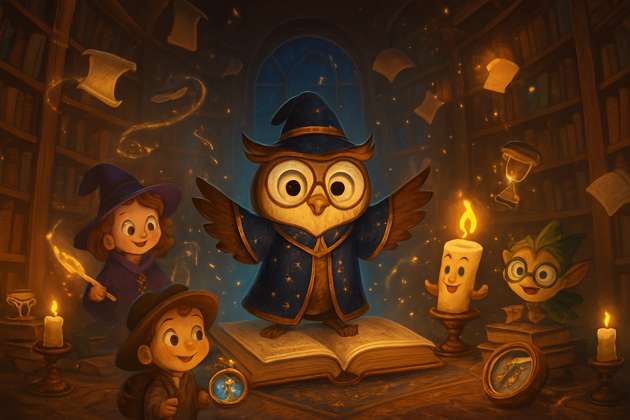 Whimsy & Wisdom Library - Jabali AI Poster