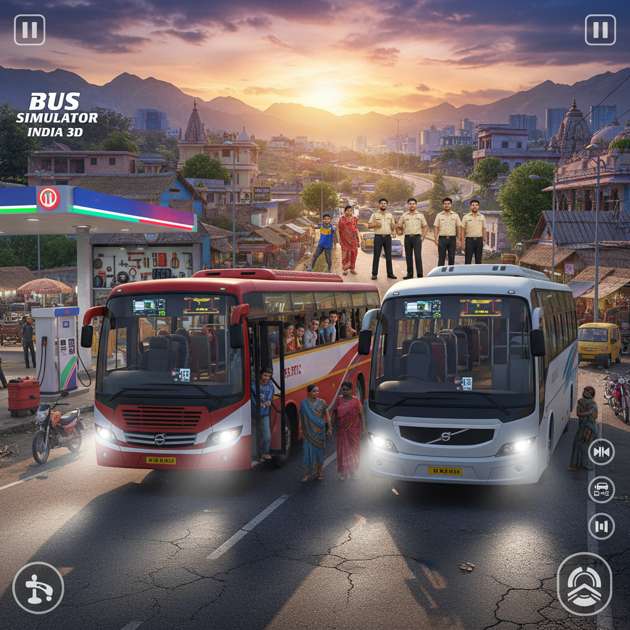 Bus Simulator India 3D - Jabali AI Poster