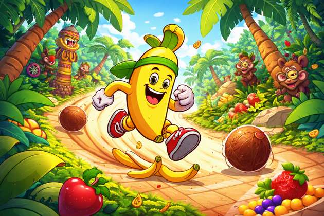 Banana Dash - Jabali AI Poster