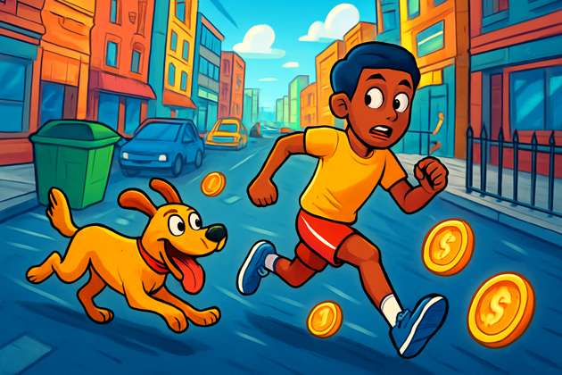 Canine City Dash - Jabali AI Poster