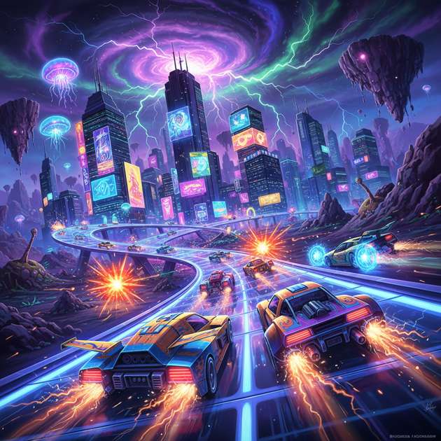 Neon Turbo Rivals - 3D Racing by Jabali AI