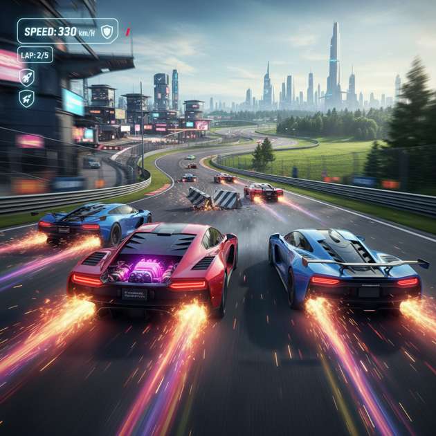 Velocity Rivals: Combat Racing - Jabali AI Poster