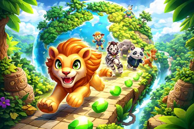 EcoPaws Run - Jabali AI Poster