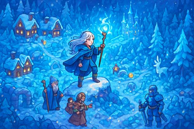 Frostbound Kingdom - Jabali AI Poster