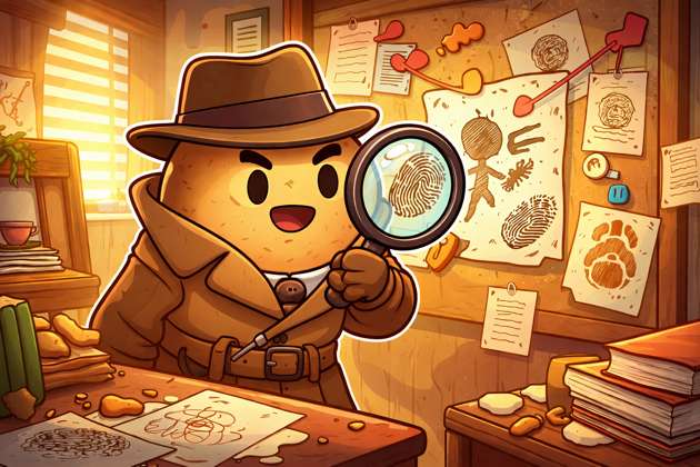 Spud Sleuth: Doodles of Mystery - Jabali AI Poster