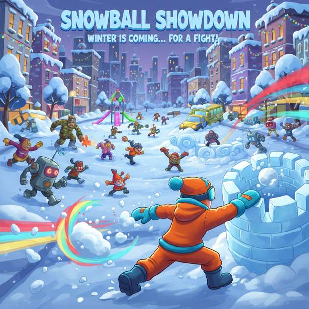 Snowball Showdown Run - 3D Open World by Jabali AI