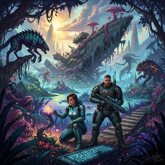 Luminous Rift - Jabali AI Poster