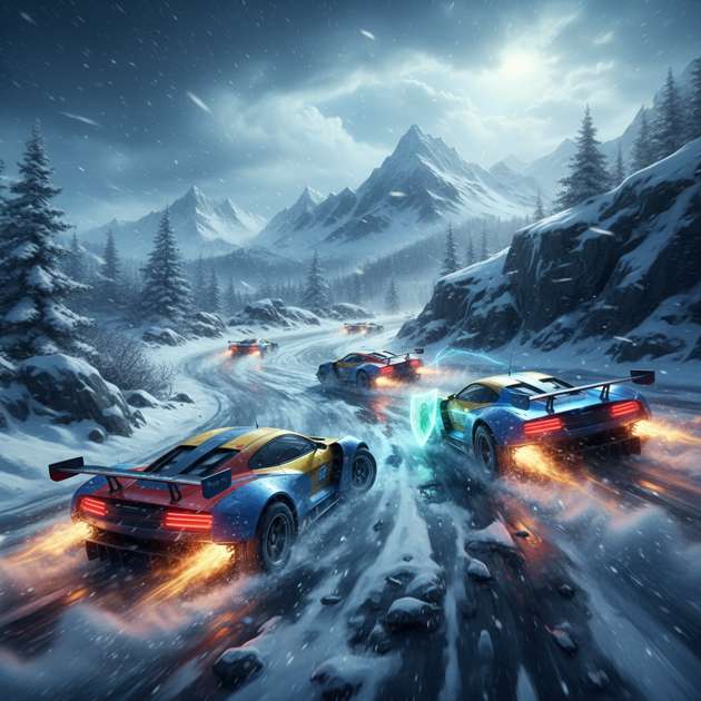 Frostbite Road Rivals - 3D Racing by Jabali AI