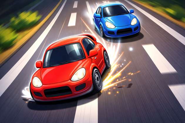 Turbo Lane Rush - Jabali AI Poster