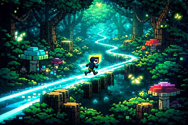 Bit Deep Forest Dash - Jabali AI Poster