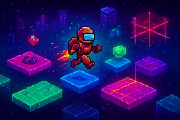 Neon Leap - Jabali AI Poster